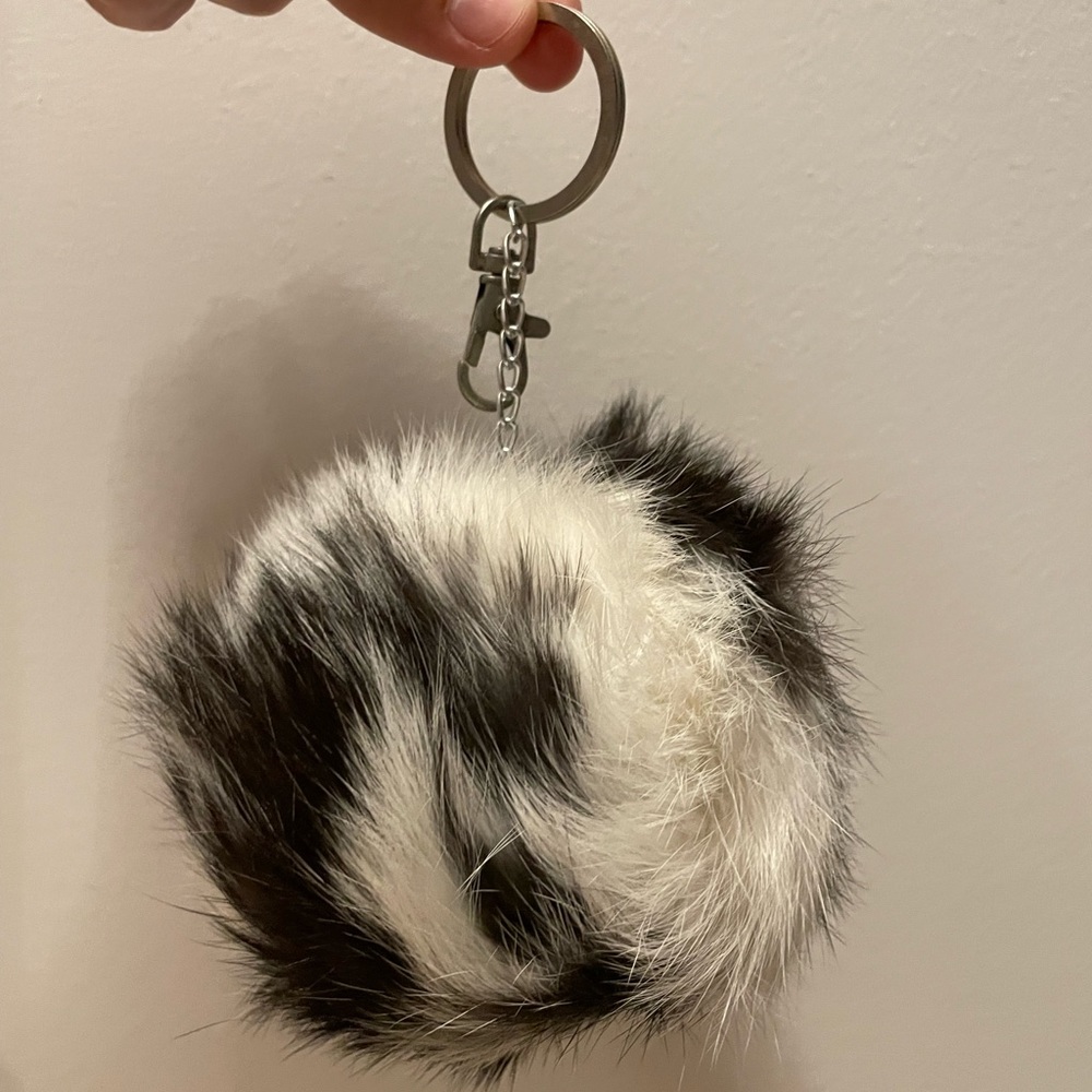 New Large Real Fur Keychain